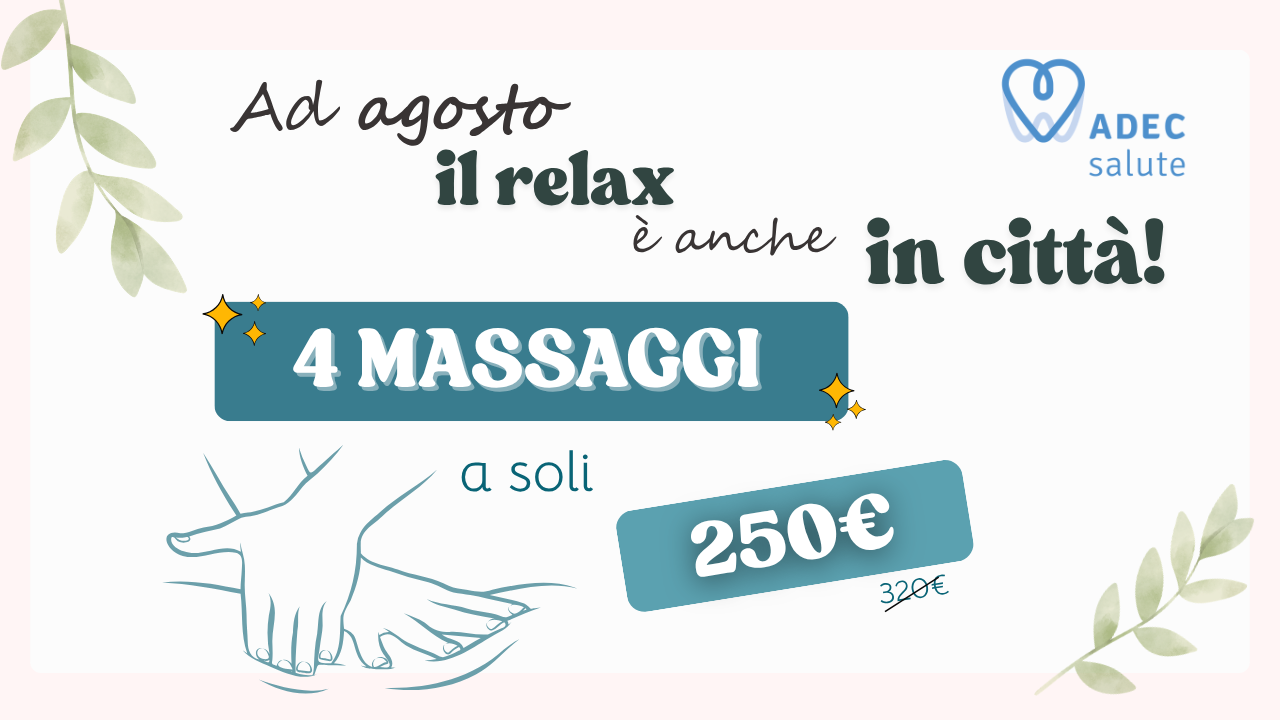 Pacchetto 4 massaggi a 250€!
